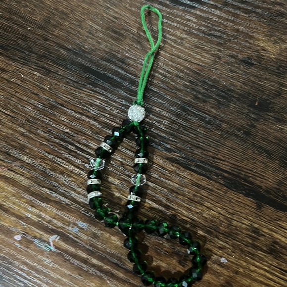 iPhone XS case/ green/ clear foggy/ with green matching lanyard - Picture 4 of 4